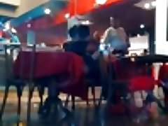 Openbare sex in restaurant